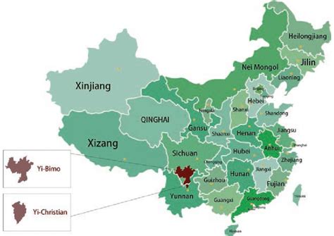 where are yi located in china